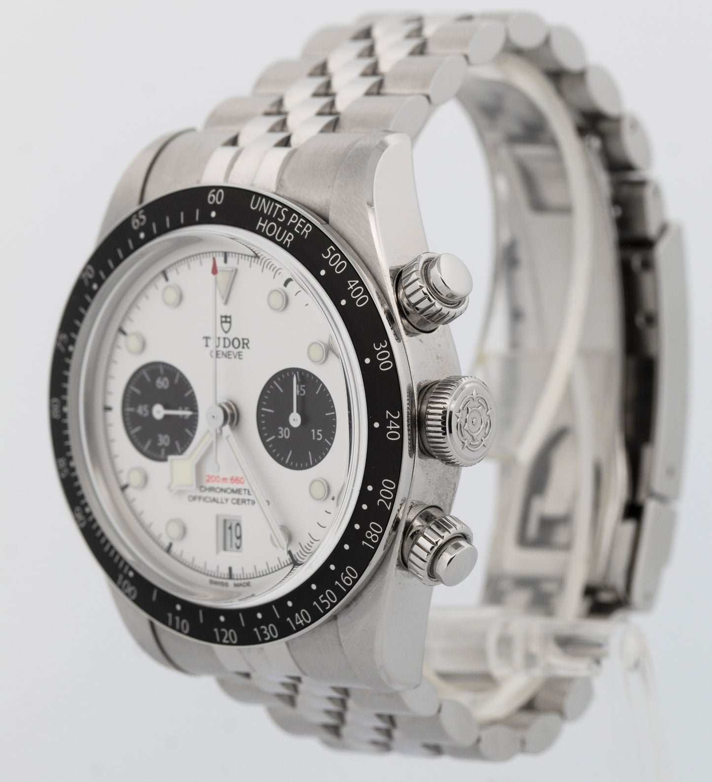 2025 PAPERS Tudor Black Bay Chrono WHITE Stainless Steel 41mm 79360N Watch BOX