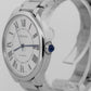 PAPERS Cartier Ronde Must 40mm Stainless Steel Date Watch 4440 / WSRN0035 BOX