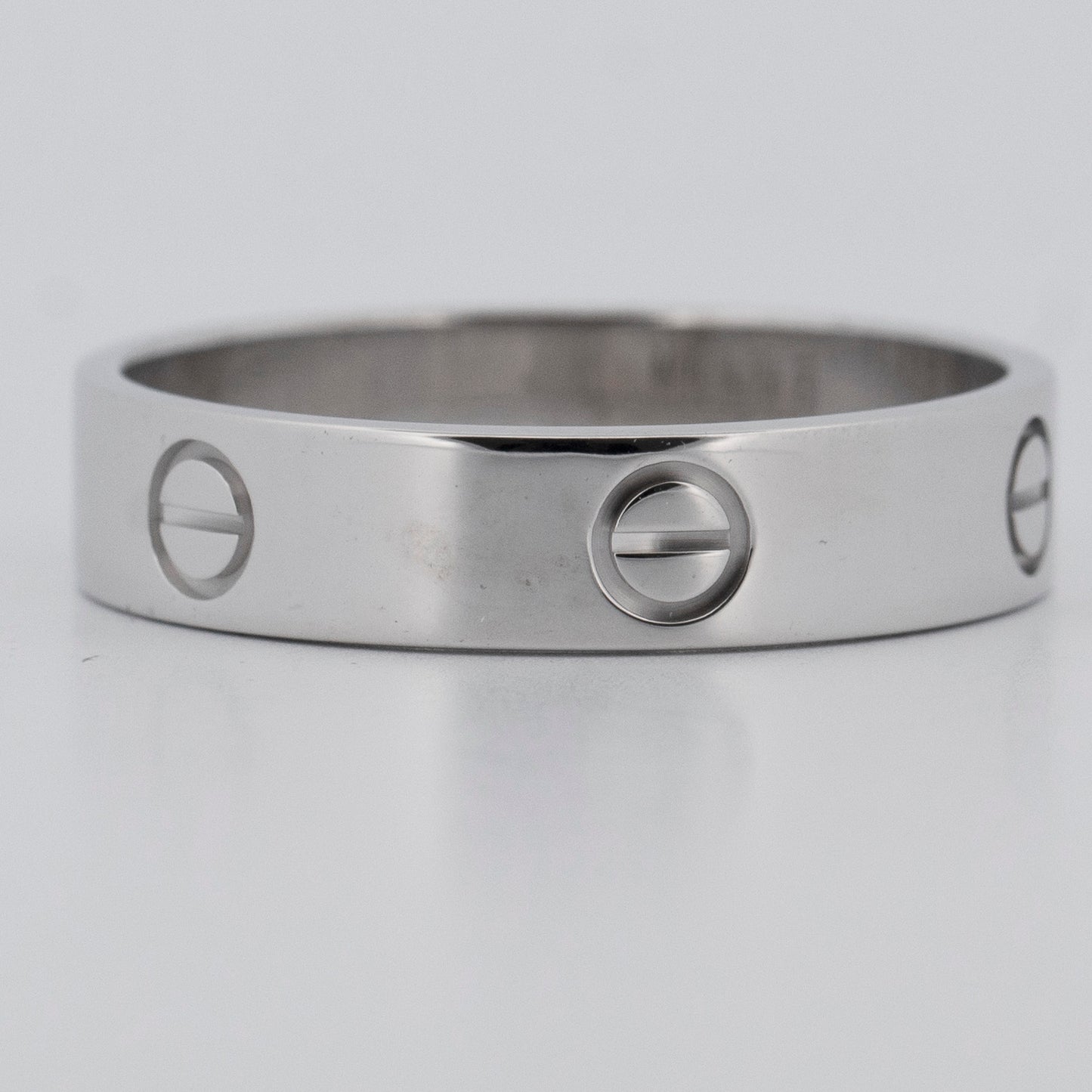 PAPERS Cartier LOVE Ring 18K White Gold Size 69 AU 750 BOX