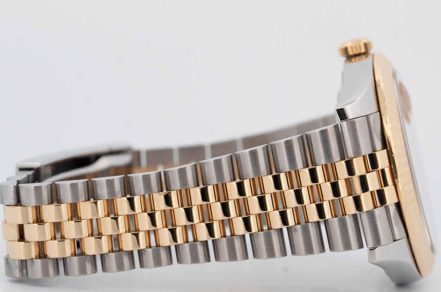 Rolex DateJust 41 DIAMOND Black Two-Tone 18K Yellow Gold Watch 41mm 126333