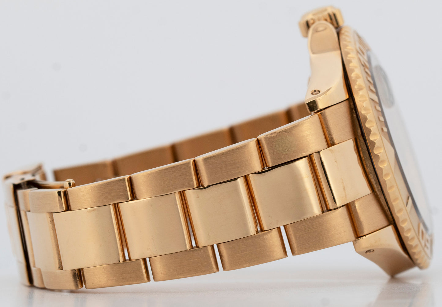 Rolex Yacht-Master 40mm WHITE 18K Yellow Gold Oyster Automatic Watch 16628