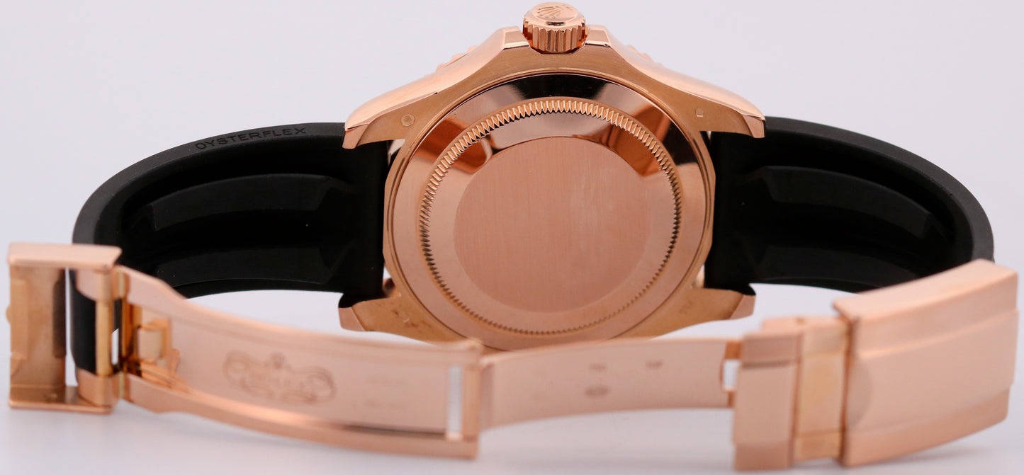 2026 RSC Rolex Yacht-Master BLACK 18K Rose Gold Oysterflex 40mm 116655 BOX