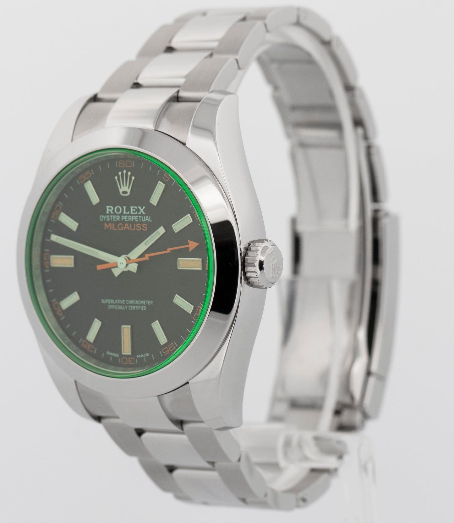 2023 Rolex Rolex Milgauss 116400 GV Black Steel 40mm Watch Box Papers