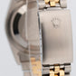 1990 PAPERS Rolex DateJust WHITE Two-Tone Yellow Gold Steel 36mm 16233 Watch BOX