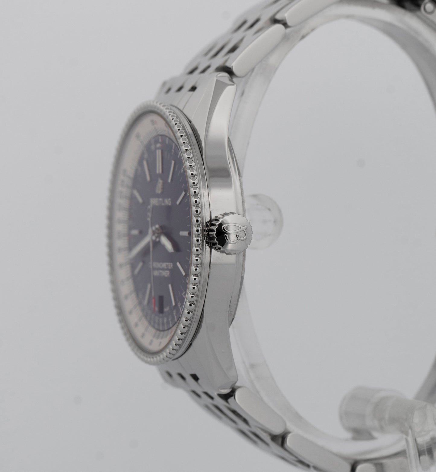 Breitling Navitimer Stainless Steel Blue 38mm Automatic Date Watch A17325