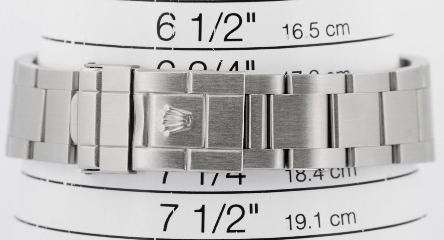 Rolex Explorer II 40mm BLACK Red Stainless Steel Oyster Date GMT Watch 16570