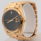 Rolex DateJust 1601 Factory Onyx 18K Yellow Gold DateJust President 36mm Watch