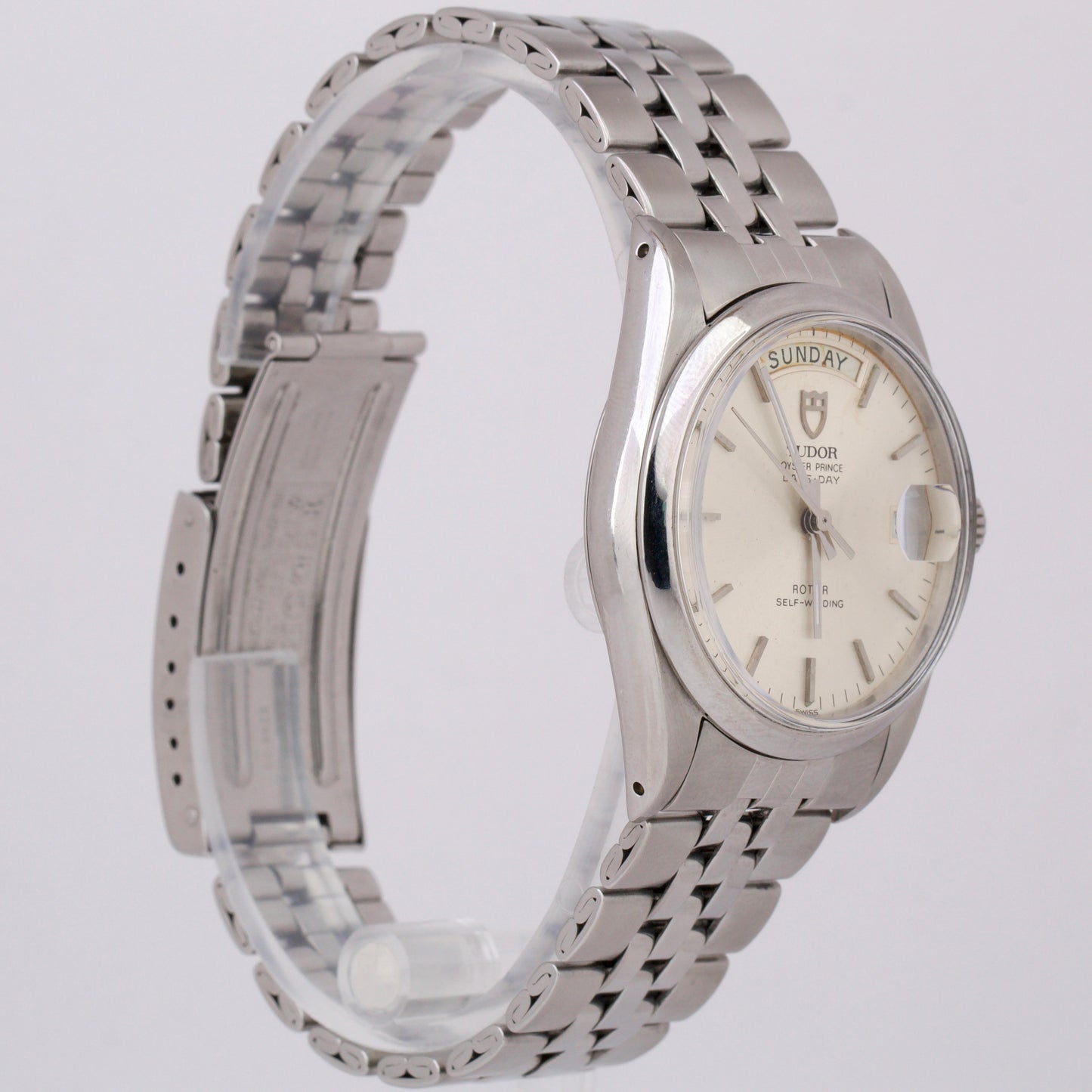 Tudor Oyster Prince Date-Day 36mm Silver JUBILEE Stainless Steel Watch 94710