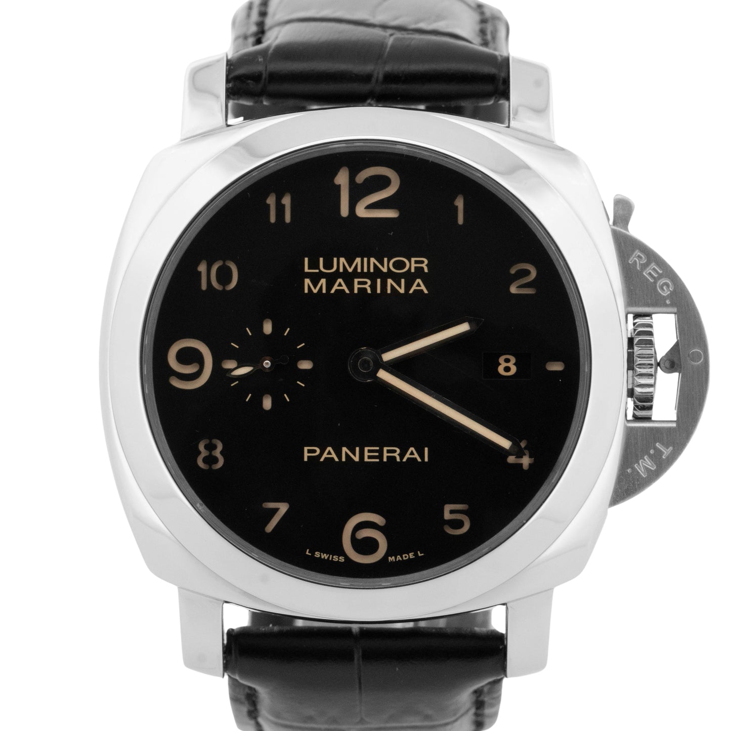 Panerai Luminor Marina PAM00359 Steel Arabic Black 44mm Automatic Date Watch