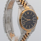 1986 UNPOLISHED PAPERS Rolex DateJust BLACK Two-Tone 36mm 16013 Watch BOX