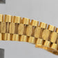 Rolex Day-Date President 36mm Silver BARK Quickset 18K Yellow Gold Watch 18078