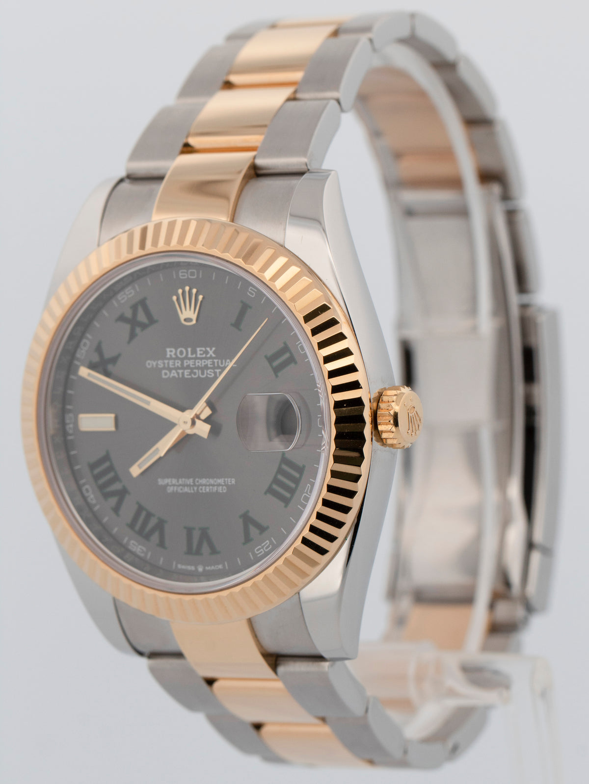 2018 Rolex DateJust 41 126333 Two-Tone Rhodium Wimbledon 41mm Watch Box Papers
