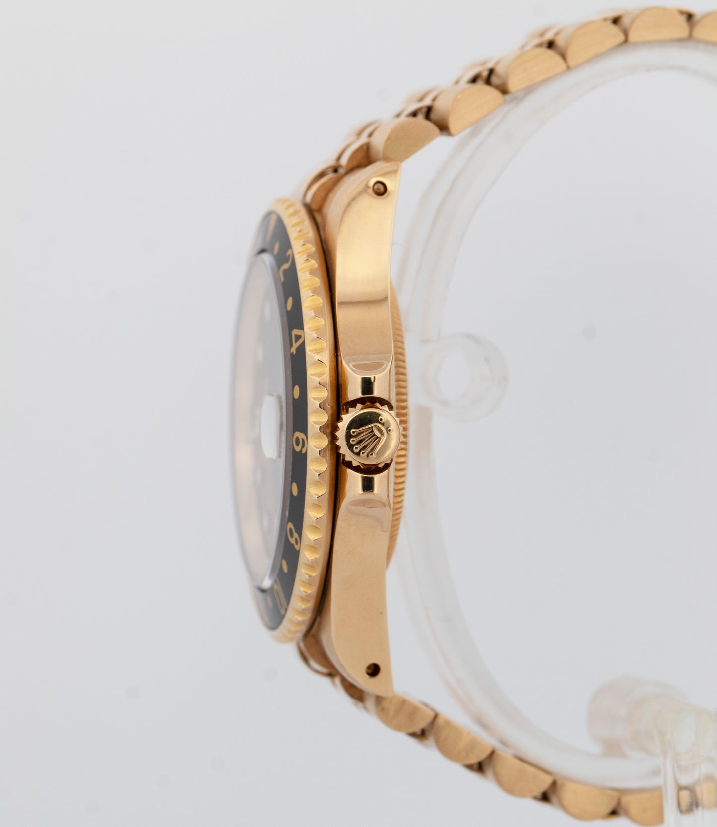 2023 RSC PAPERS Rolex GMT-Master II Black 40mm 18K Gold Jubilee Watch 16718 BOX