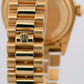 VINTAGE 1982 Rolex Day-Date President SILVER 36mm 18K Yellow Gold 18038 Watch
