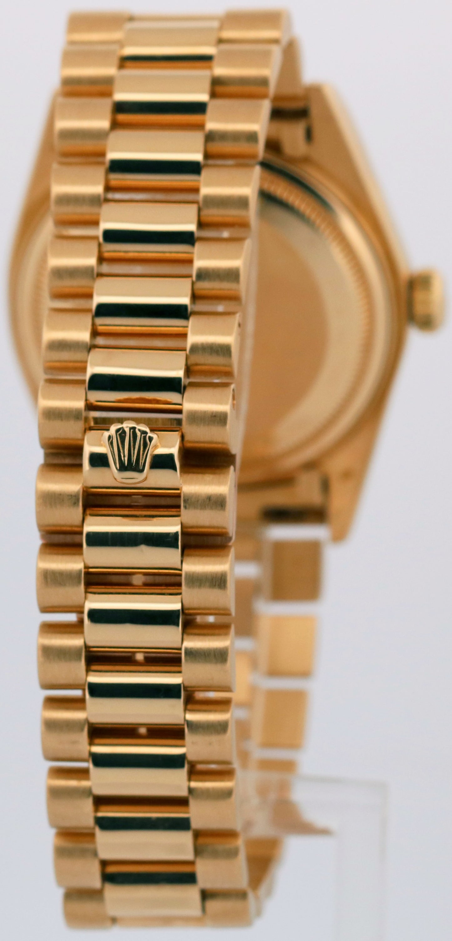 VINTAGE 1982 Rolex Day-Date President SILVER 36mm 18K Yellow Gold 18038 Watch