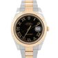 2010 PAPERS Rolex DateJust II BLACK Two-Tone Gold 41mm 116333 Watch BOX