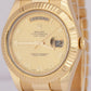 MINT PAPERS Rolex Day-Date II 41mm CHAMPAGNE 18K Yellow Gold Fluted 218238 BOX