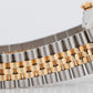 1990 PAPERS Rolex DateJust WHITE Two-Tone Yellow Gold Steel 36mm 16233 Watch BOX
