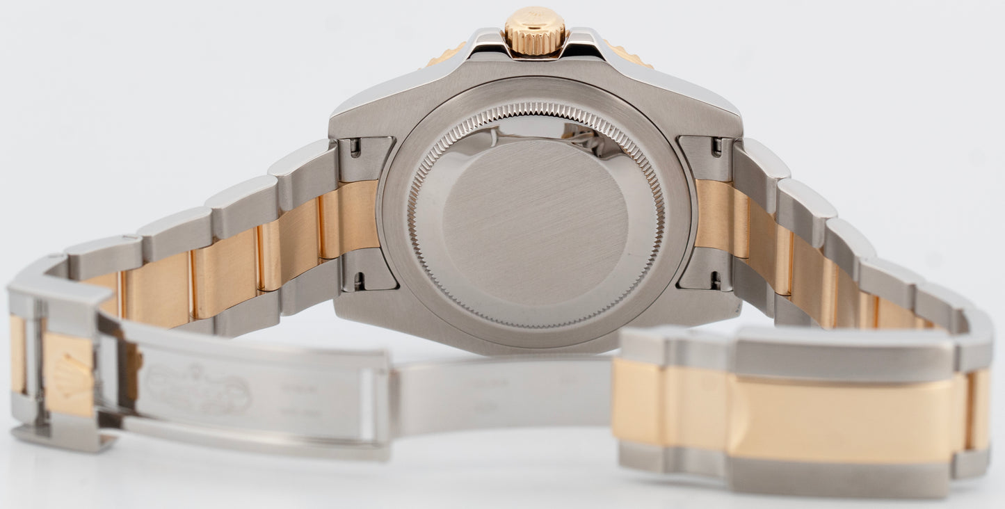 Rolex GMT-Master II Ceramic BLACK Two-Tone 18K Gold 40mm 116713 LN Watch