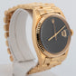 Rolex DateJust 1601 Factory Onyx 18K Yellow Gold DateJust President 36mm Watch