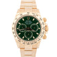 2022 PAPERS Rolex Daytona Cosmograph GREEN 40mm 18K Yellow Gold Watch 116508 BOX