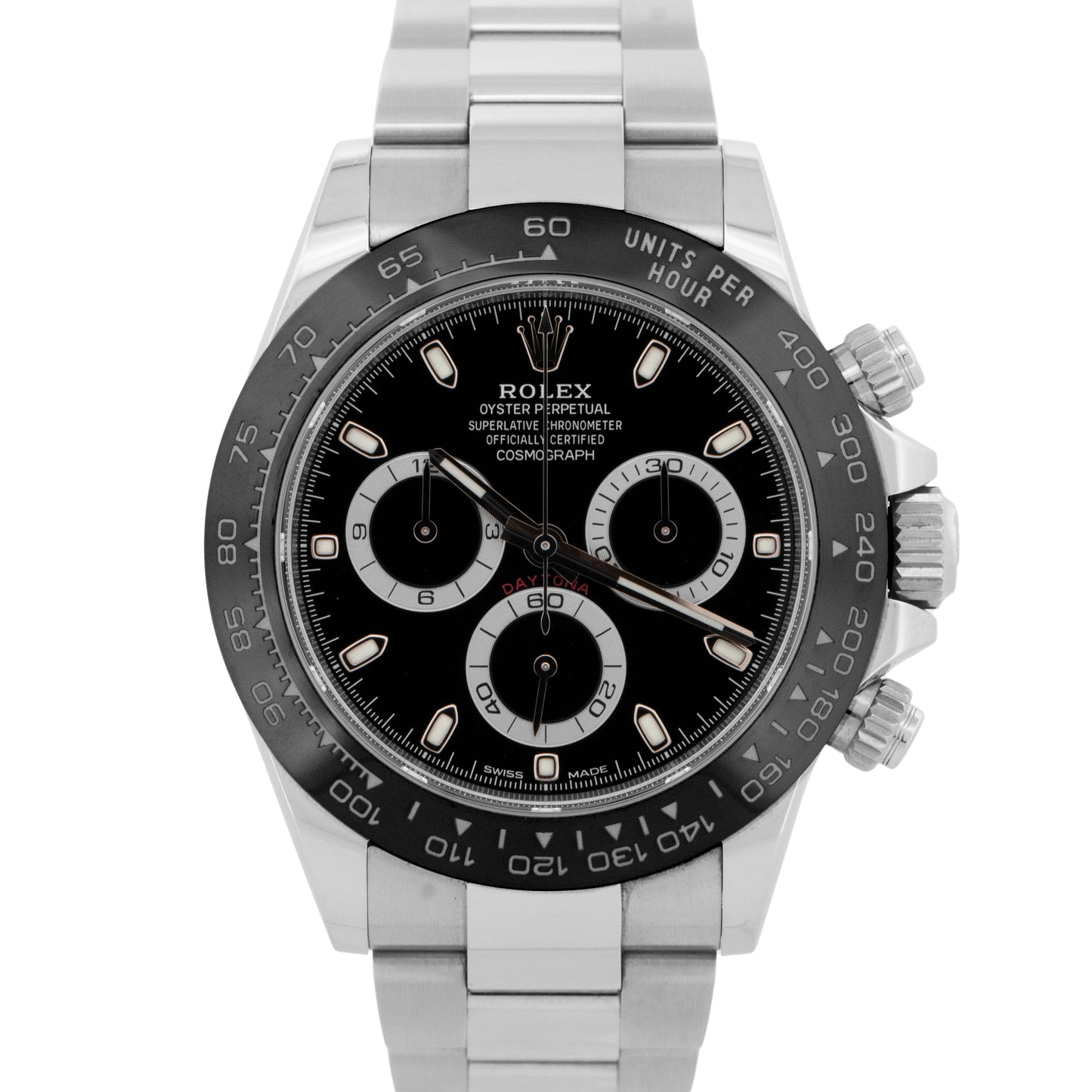 2022 PAPERS Rolex Daytona Cosmograph BLACK Ceramic 40mm Stainless 116500 LN BOX