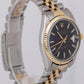 PAPERS Rolex DateJust 36mm Black Two-Tone 18K Yellow Gold Jubilee 16013 BOX