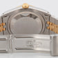 1990 PAPERS Rolex DateJust WHITE Two-Tone Yellow Gold Steel 36mm 16233 Watch BOX