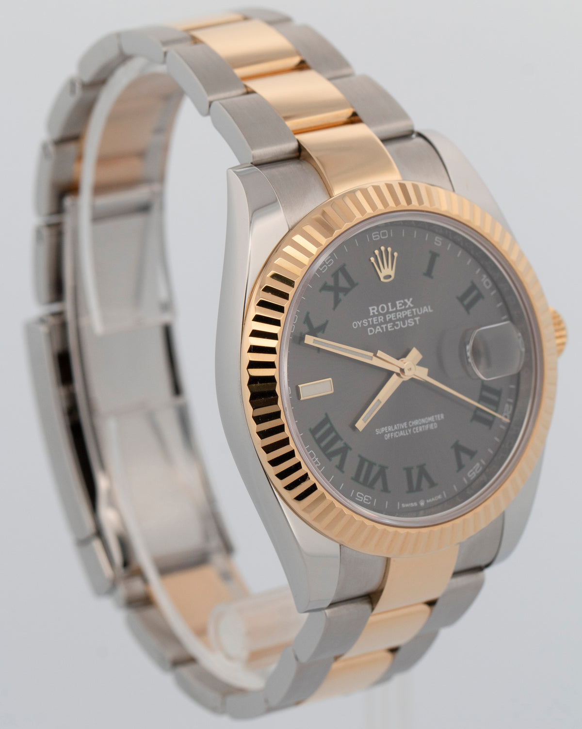 2018 Rolex DateJust 41 126333 Two-Tone Rhodium Wimbledon 41mm Watch Box Papers