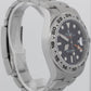 Rolex Explorer II 42mm BLACK Stainless Steel Orange Automatic Watch 216570
