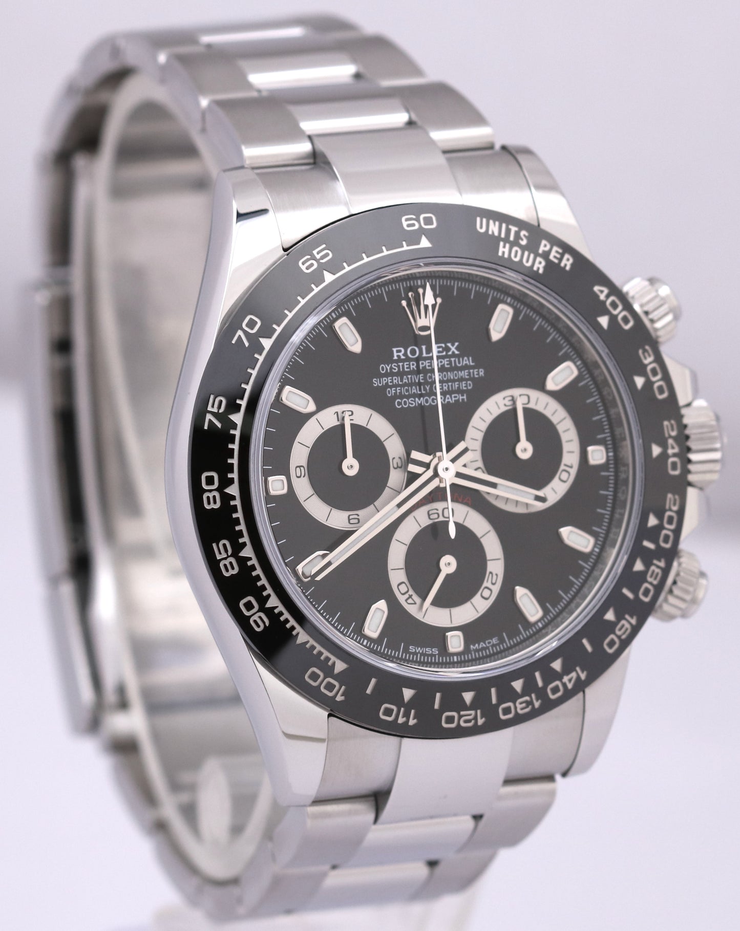 2019 PAPERS Rolex Daytona Cosmograph BLACK Ceramic Steel 40mm 116500 LN BOX