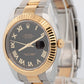 2010 PAPERS Rolex DateJust II BLACK Two-Tone Gold 41mm 116333 Watch BOX