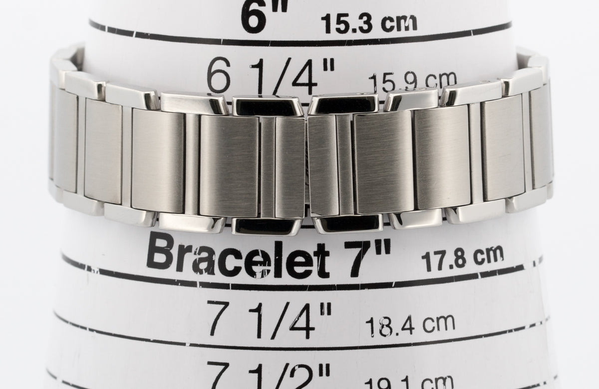 Cartier Tank Francaise 2301 W51003Q3 Mid-Size White Quartz Stainless 25mm Watch