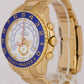 Rolex Yacht-Master II 18K Yellow Gold White Blue Regatta 44mm 116688 BOX