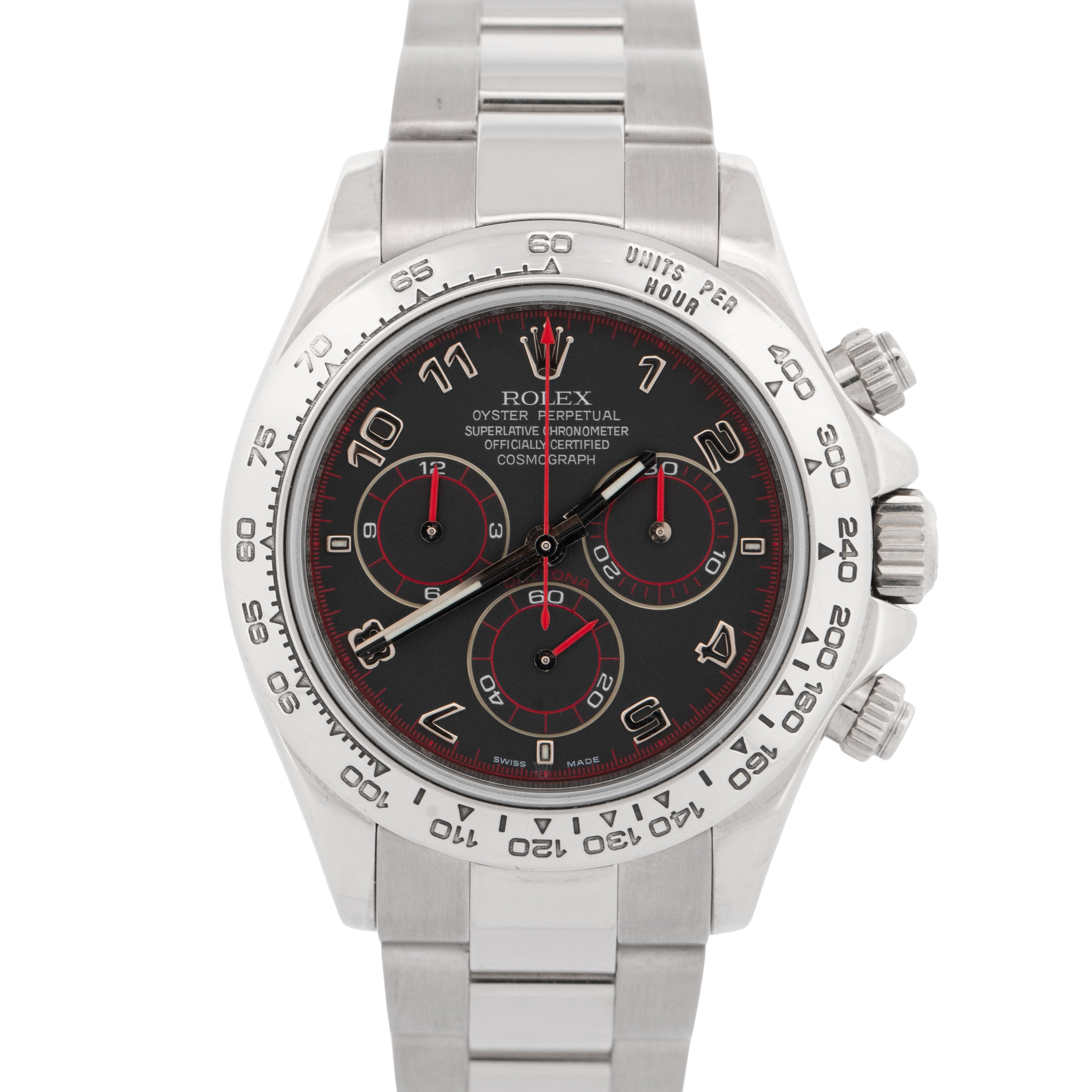 Aplot Watch PAPERS Rolex Daytona Cosmograph BLACK RACING White Gold Oyster Watch 1 ...