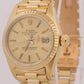 VINTAGE Rolex DateJust President 26mm CHAMPAGNE 18K Yellow Gold Fluted 6917