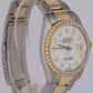 PAPERS Rolex DateJust 36mm MOP DIAMOND 18K Gold Two-Tone Steel Watch 16013 BOX