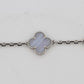 2018 PAPERS Van Cleef & Arpels Vintage Alhambra 5 Motif Chalcedony Bracelet BOX