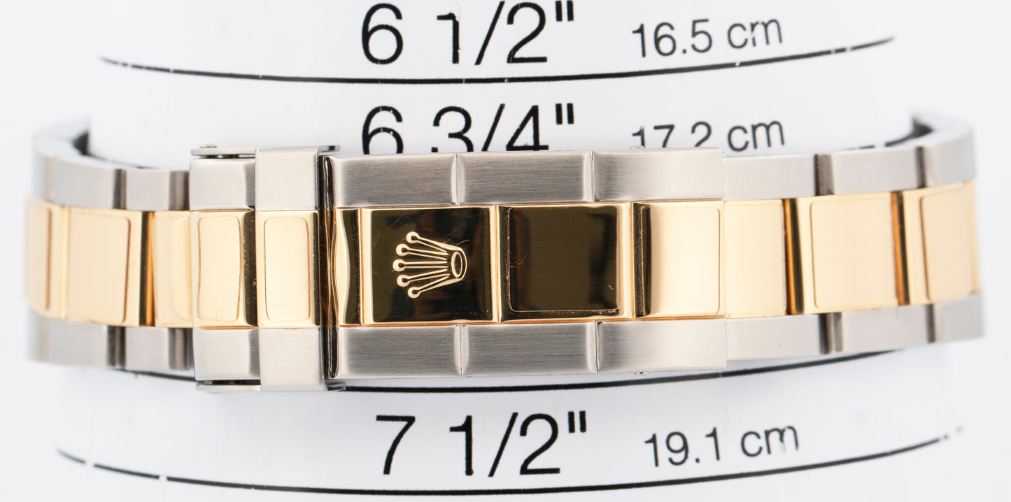 2009 PAPERS Rolex Submariner Date BLUE Rehaut Two-Tone 40mm 16613 LB Watch BOX