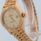 PAPERS Rolex DateJust President 26mm FACTORY DIAMOND BARK 18K Gold 69288 BOX