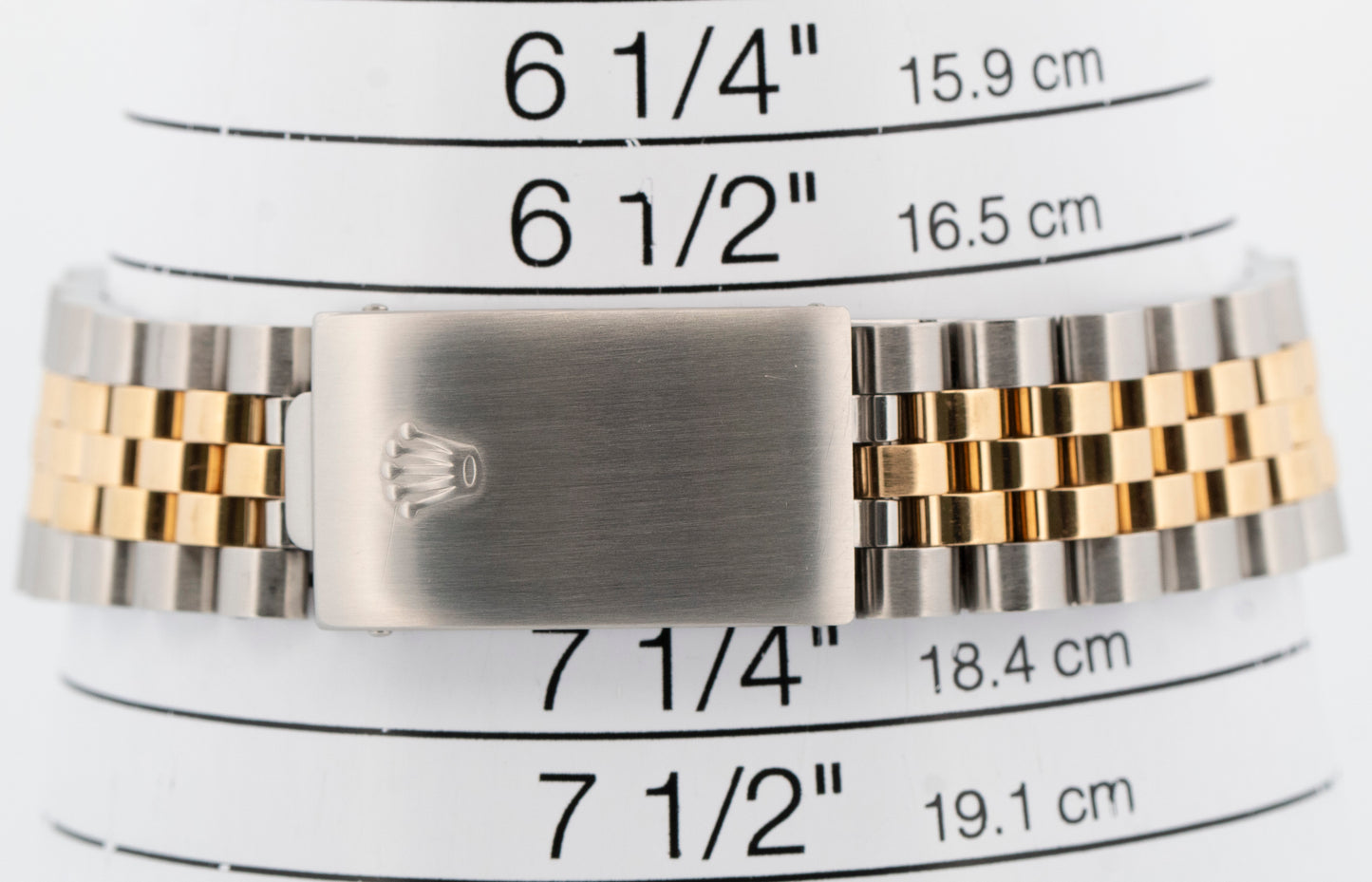 1990 PAPERS Rolex DateJust WHITE Two-Tone Yellow Gold Steel 36mm 16233 Watch BOX