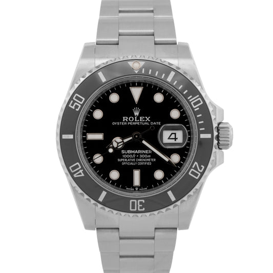 2024 PAPERS Rolex Submariner Date BLACK Stainless Steel 41mm 126610 LN Watch BOX