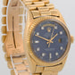 VINTAGE 1972 Rolex Day-Date President BLUE DIAMOND 36mm 18K Yellow Gold 1803