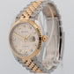 Rolex DateJust SILVER DIAMOND JUBILEE Two-Tone Gold 36mm 126233 Watch BOX