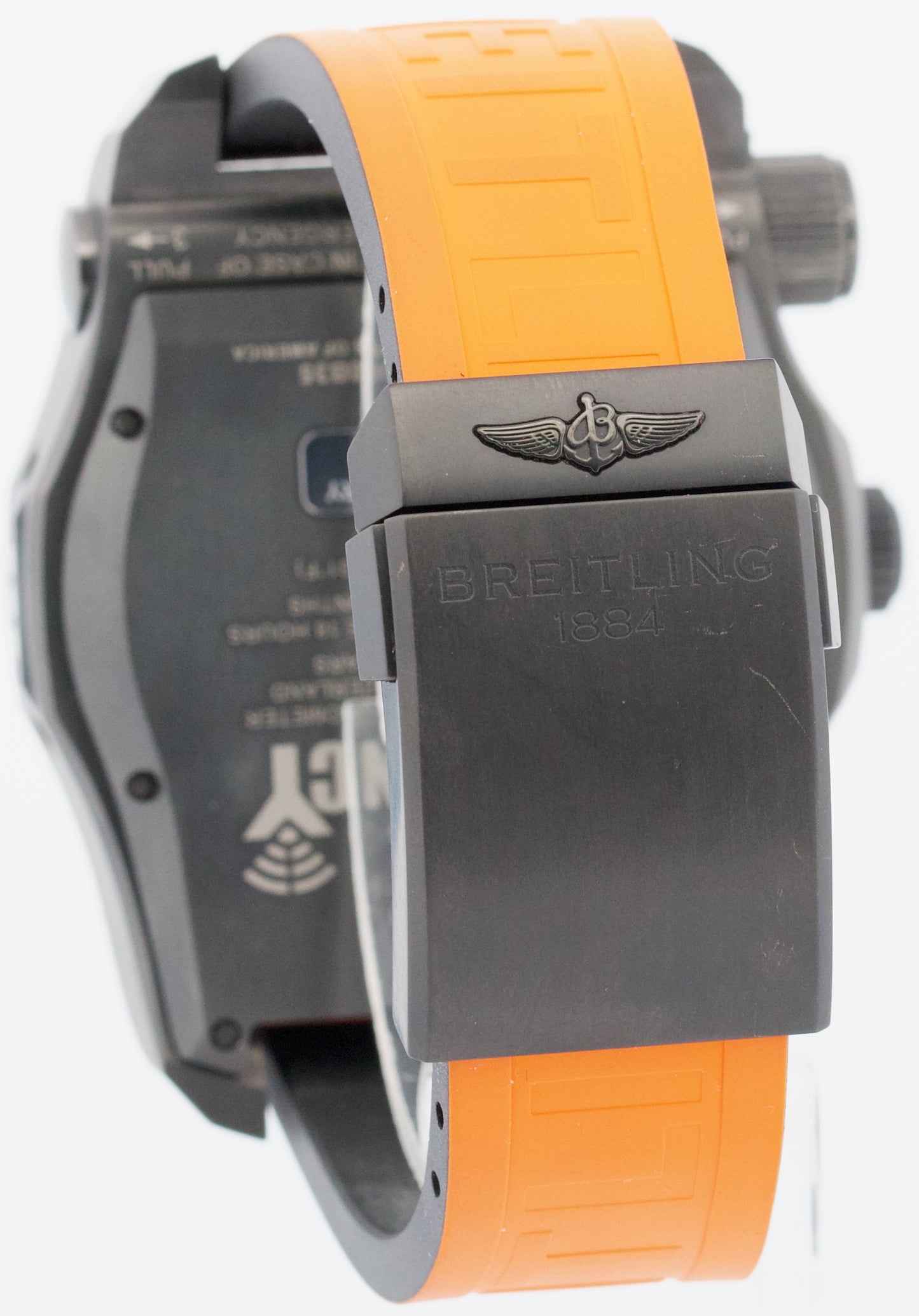 2018 PAPERS Breitling Emergency Professional TITANIUM Black 51mm V76325 BOX