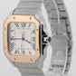 Cartier Santos 4072 / W2SA0009 White Two-Tone Gold 39.8mm Watch Box Papers