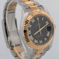 2010 PAPERS Rolex DateJust II BLACK Two-Tone Gold 41mm 116333 Watch BOX