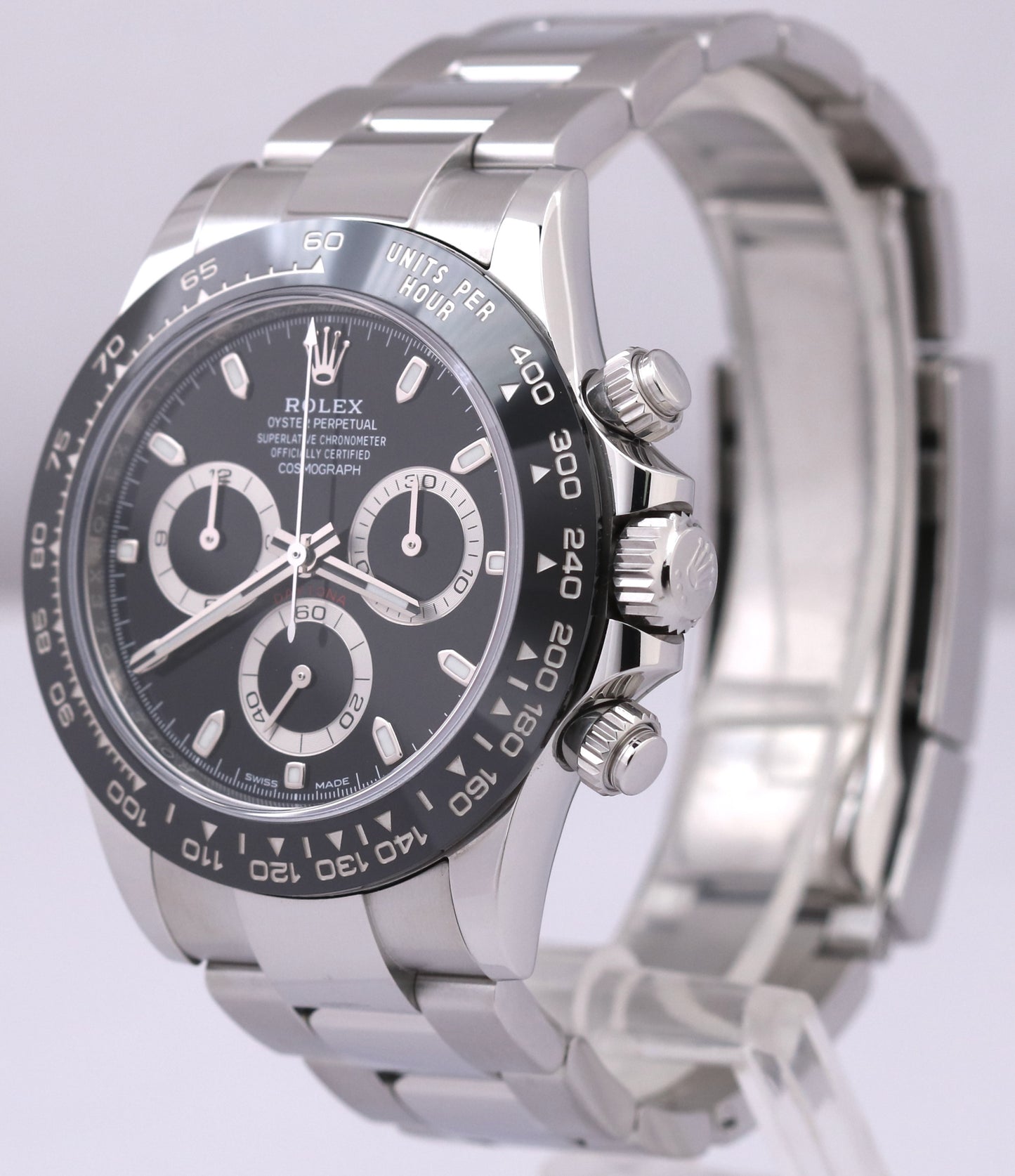 2019 PAPERS Rolex Daytona Cosmograph BLACK Ceramic Steel 40mm 116500 LN BOX