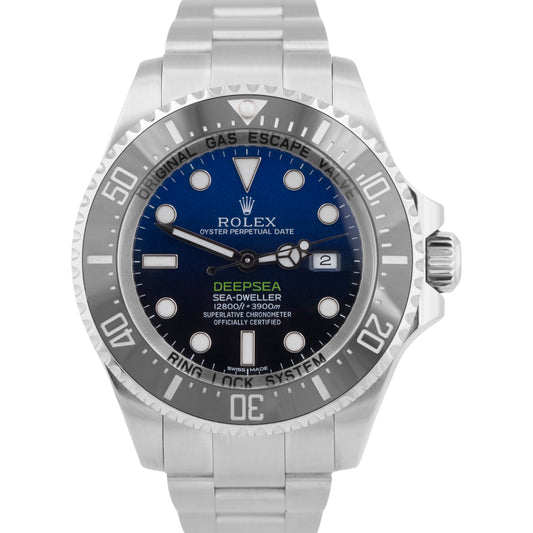 MINT Rolex Sea-Dweller Deepsea JAMES CAMERON Blue Black 116660 44mm Dive Watch