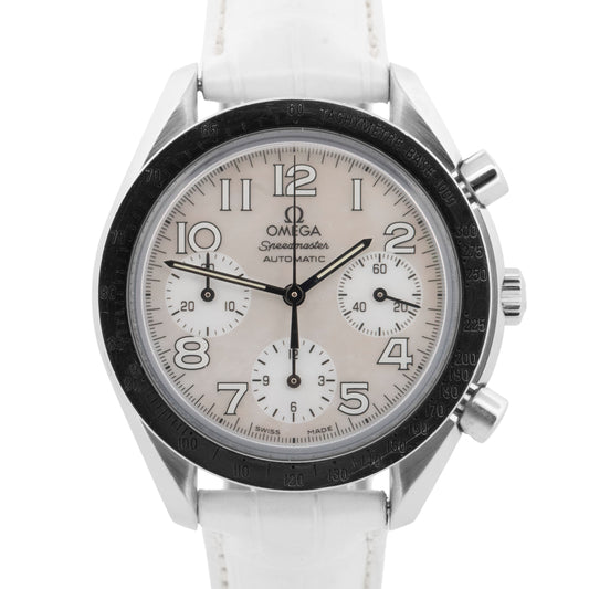 Omega Speedmaster MOP Stainless Steel 3534.70.00 White 39mm Watch 3534.70